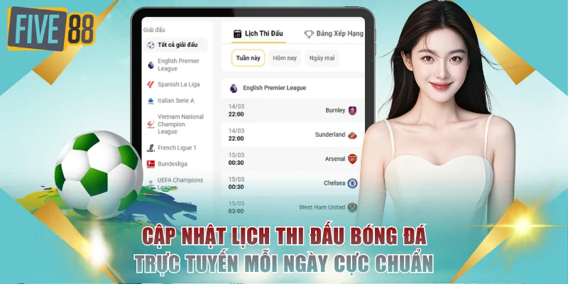 Cập nhật lịch thi đấu bóng đá trực tuyến mỗi ngày cực chuẩn