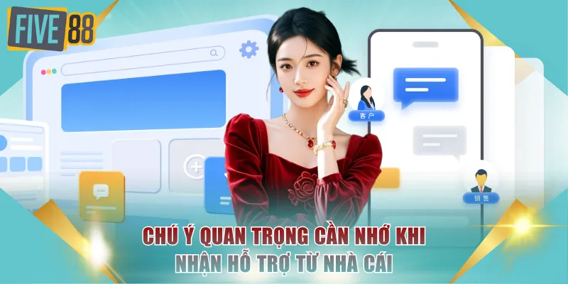 Chú ý quan trọng cần nhớ khi nhận hỗ trợ từ nhà cái