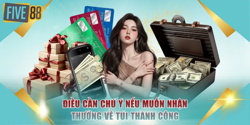 Điều cần chú ý nếu muốn nhận thưởng về túi thành công