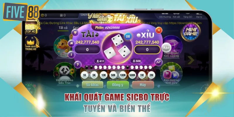 Khái quát game Sicbo trực tuyến và biến thể