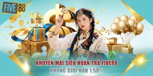 Khuyến mãi siêu hoàn trả FIVE88